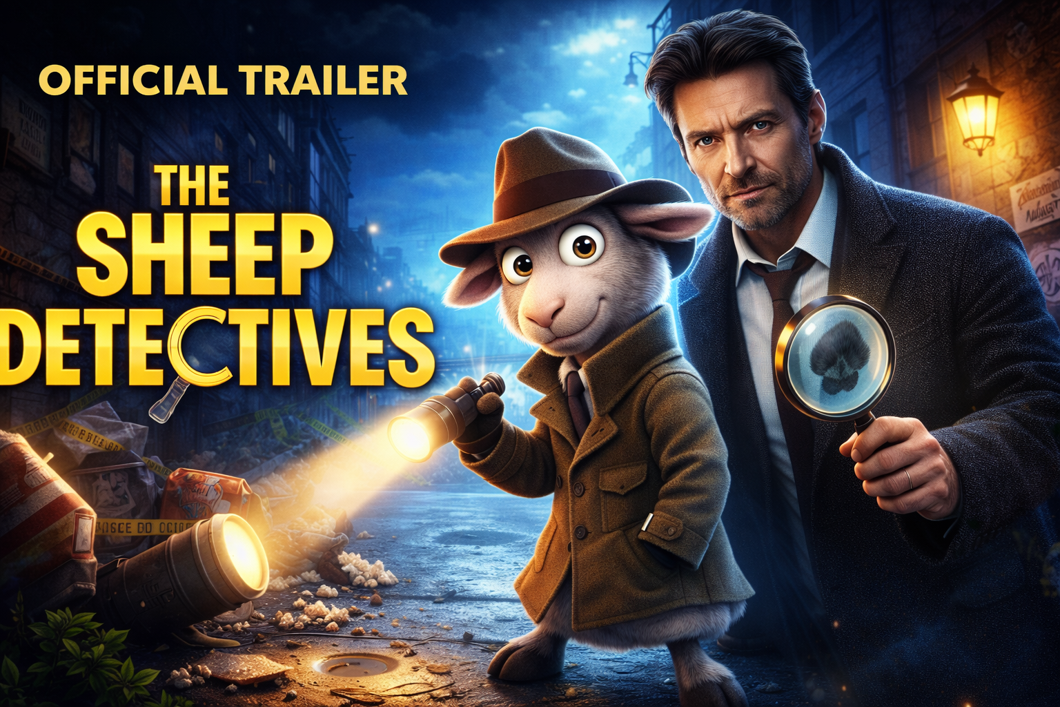 Generated poster for mystery film, The Sheep Detectives